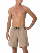 MC2 Saint Barth Beige Classic Stretch Comfort Travel Swim Shorts