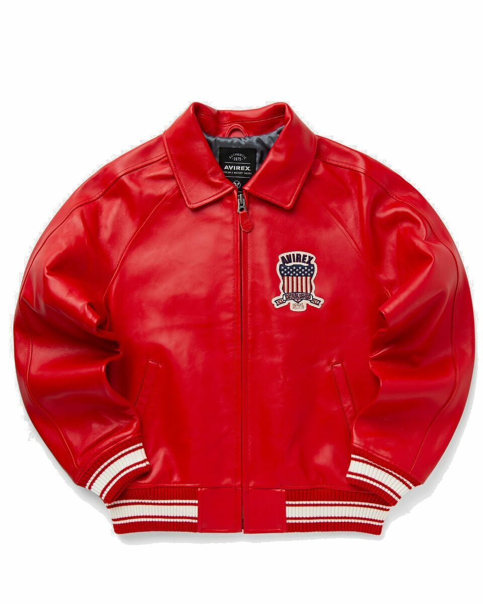 Photo: Avirex Icon Jacket Red - Mens - College Jackets