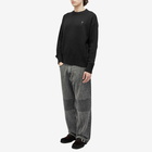 AMI Paris Men's Tonal Heart Crew Neck Jumper in Black