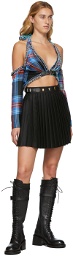 Charles Jeffrey Loverboy Black Mini Kilt Skirt