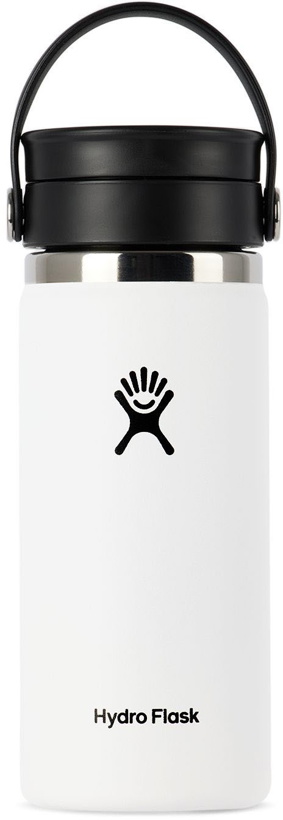 Photo: Hydro Flask White Wide Mouth Sip Bottle, 16 oz