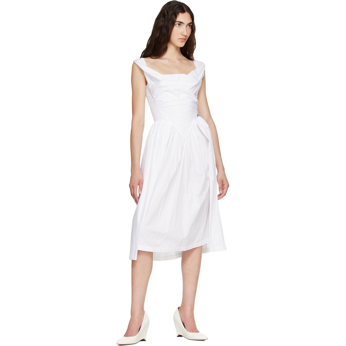 Vivienne Westwood White Sunday Midi Dress