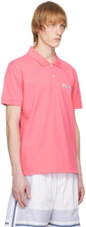 Alexander McQueen Pink Embroidered Polo