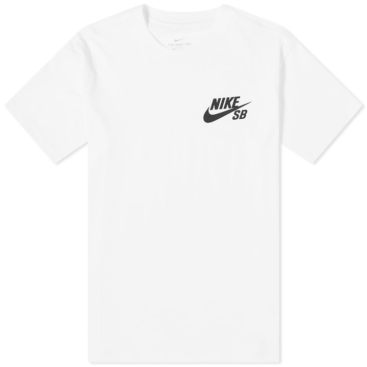 Photo: Nike SB Men's Logo T-Shirt in White/Black