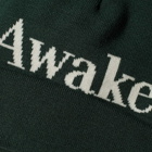 Awake NY Men's Serif Logo Beanie in Forrest