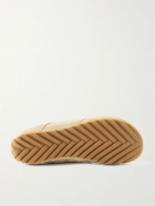 Bottega Veneta - Orbit Leather and Shell-Trimmed Suede Sneakers - Green