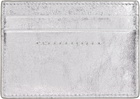 MM6 Maison Margiela Silver Numeric Leather Card Holder