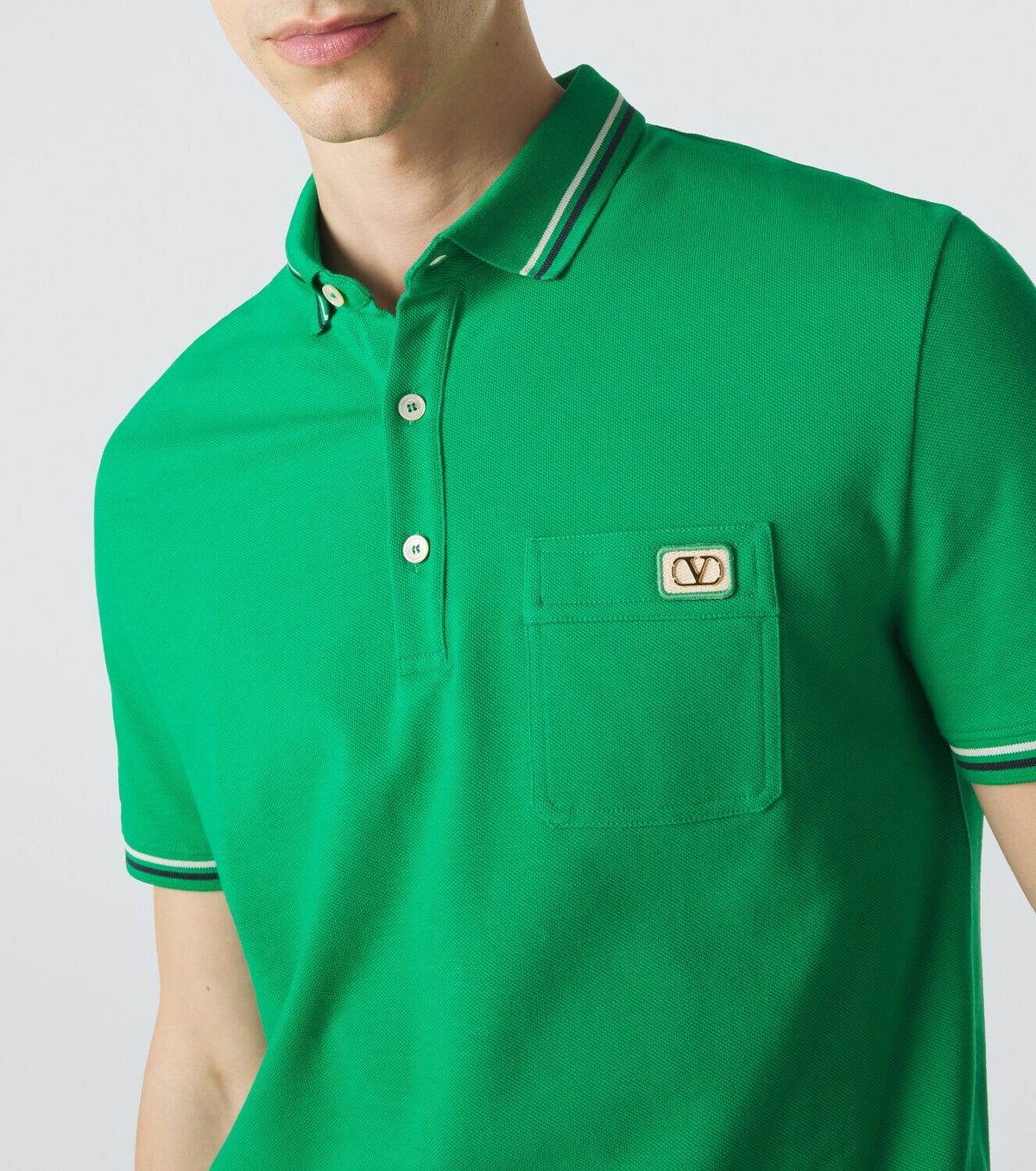Valentino Cotton piqué polo shirt