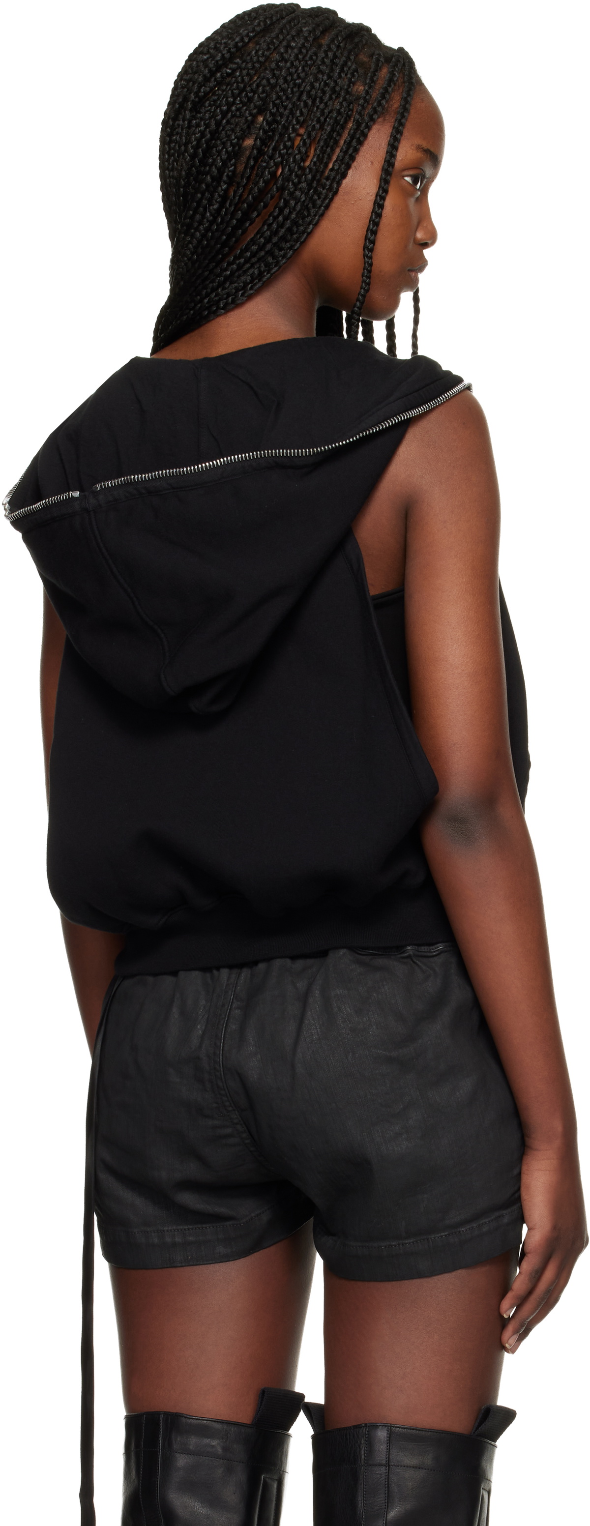 Rick Owens DRKSHDW Black Temple Cyclops SL Hoodie