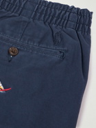 Polo Ralph Lauren - Prepster Embroidered Cotton-Blend Twill Chino Shorts - Blue