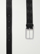 Bottega Veneta - 3cm Intrecciato-Debossed Leather Belt - Black