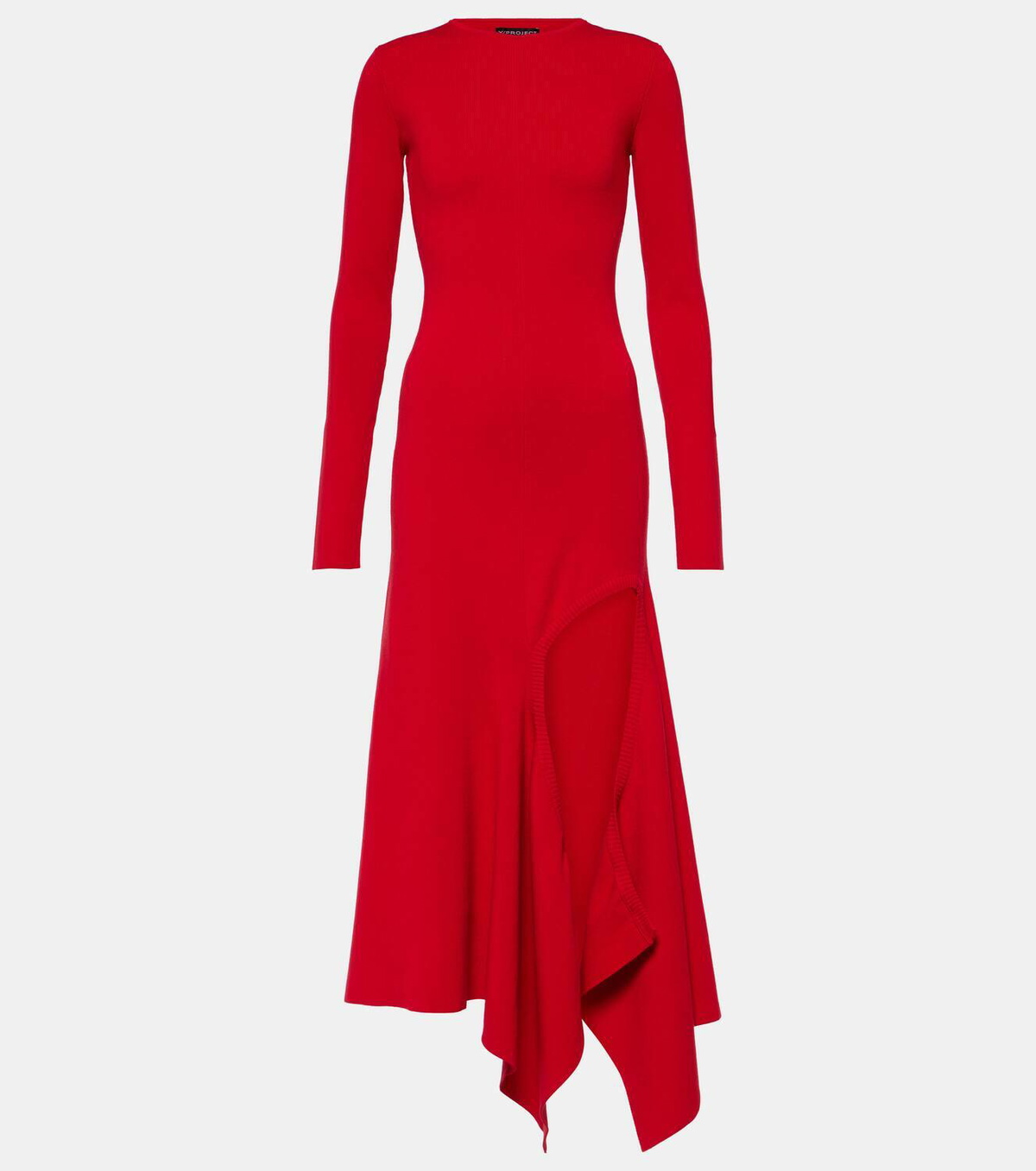 Y/Project Asymmetric jersey maxi dress