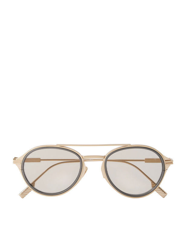 Photo: Zegna - Aviator-Frame Titanium Sunglasses