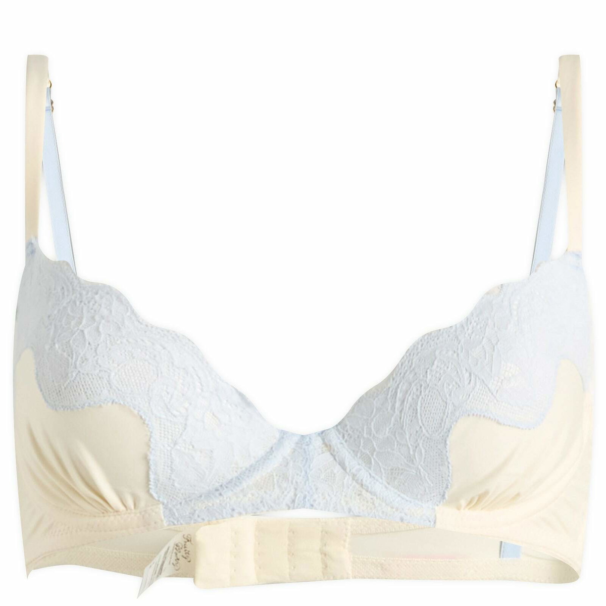 Fruity Booty Women's Icing Lacie Bra in Cream/Blue