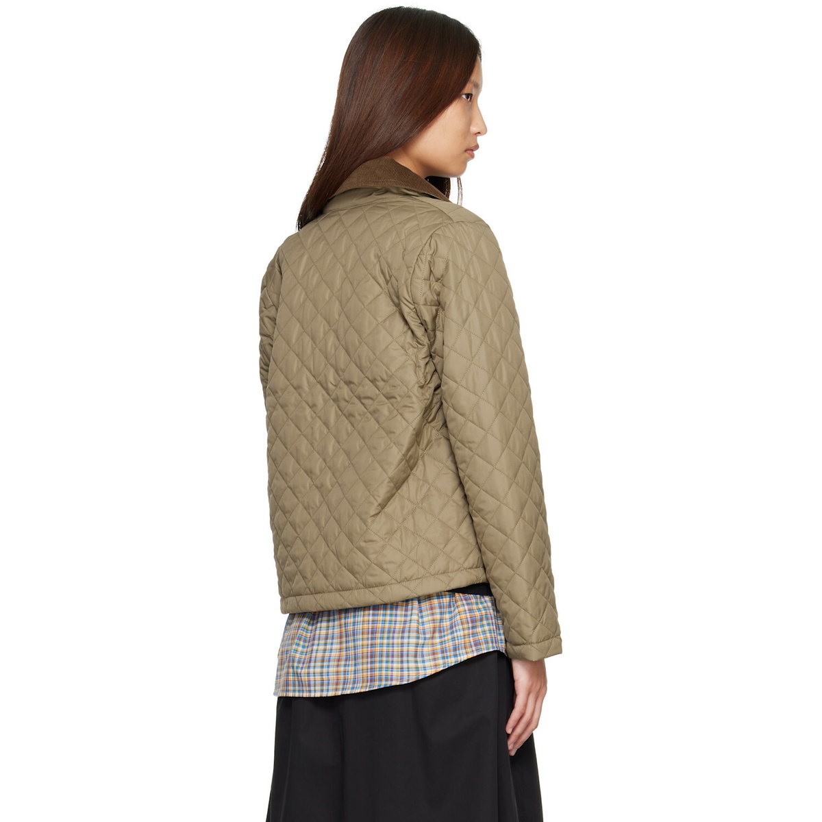 Barbour Khaki Aylesby Quilted Jacket