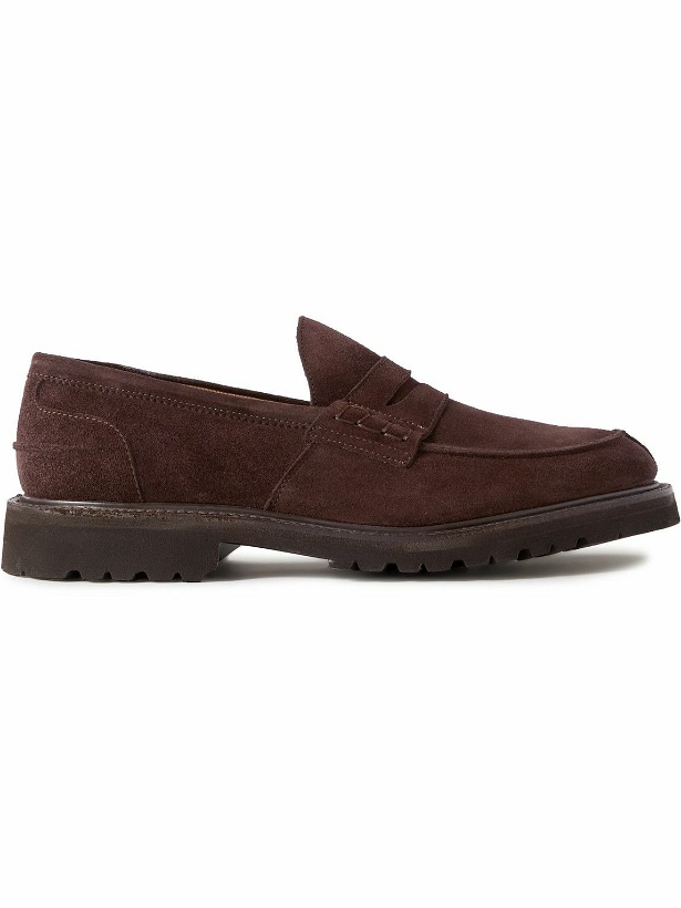 Photo: Tricker's - James Castorino Suede Loafers - Brown