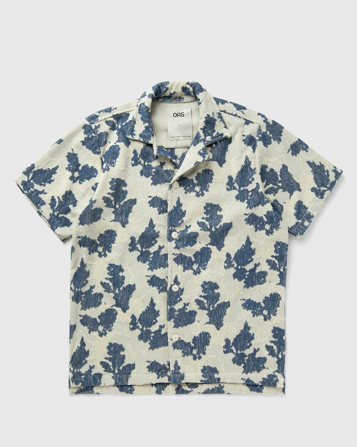 OAS Nero Verve Cuba Terry Shirt Blue Mens Shortsleefe