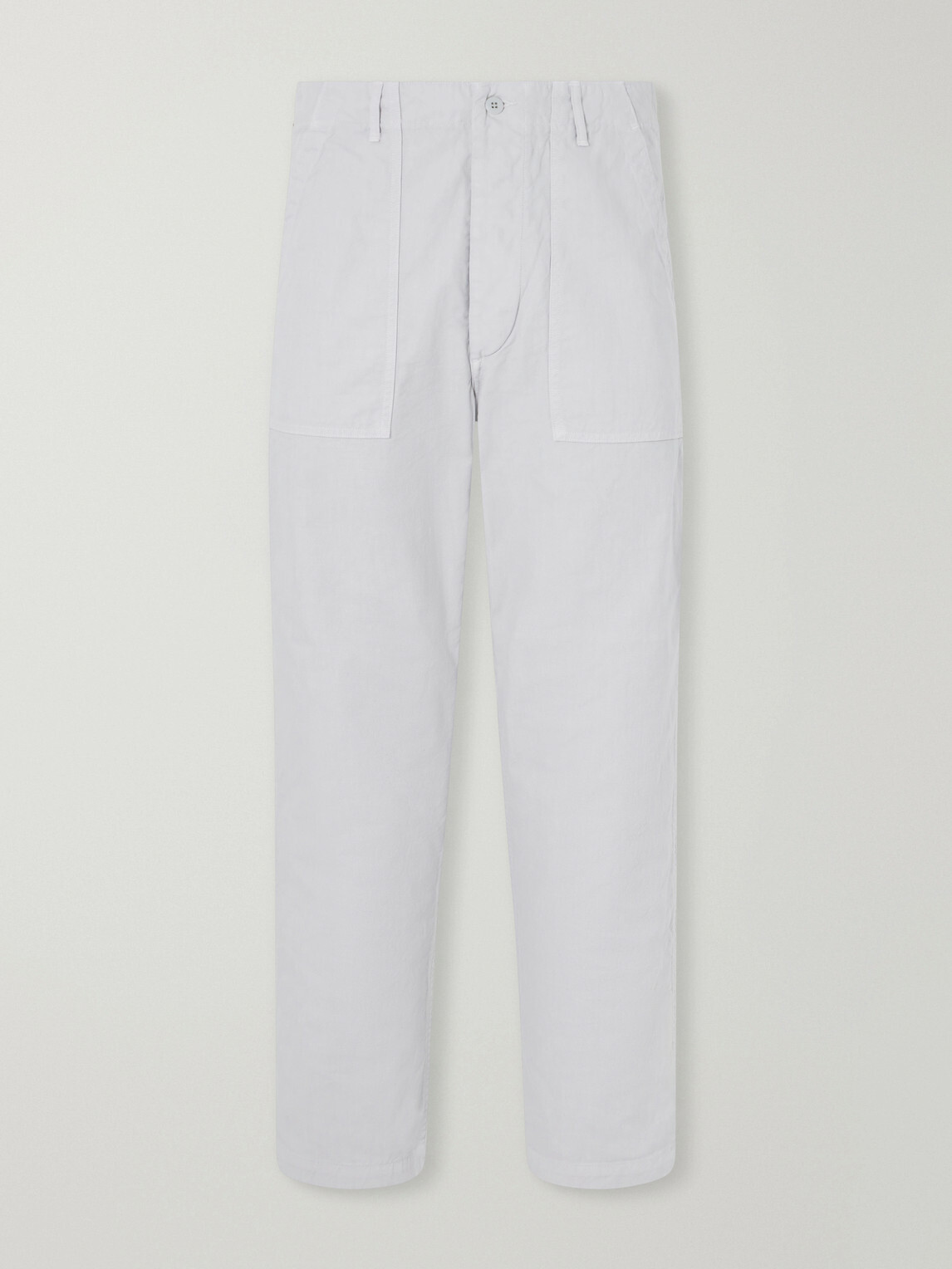 OrSlow - Serge Straight-Leg Cotton-Twill Trousers - White