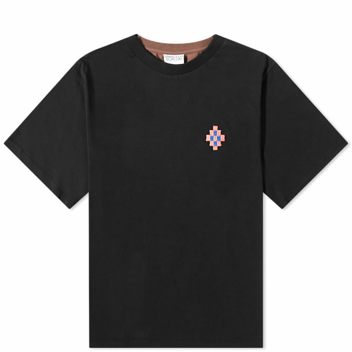 Photo: Marcelo Burlon Men's Cross Patch Oversized T-Shirt in Black