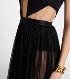 Nensi Dojaka Semi-sheer gown