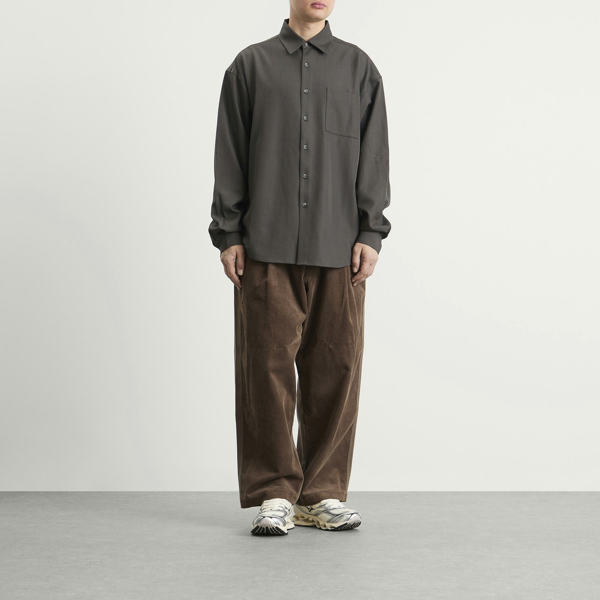 Merely Made Men's Lazy Overshirt in Asphalt Grey