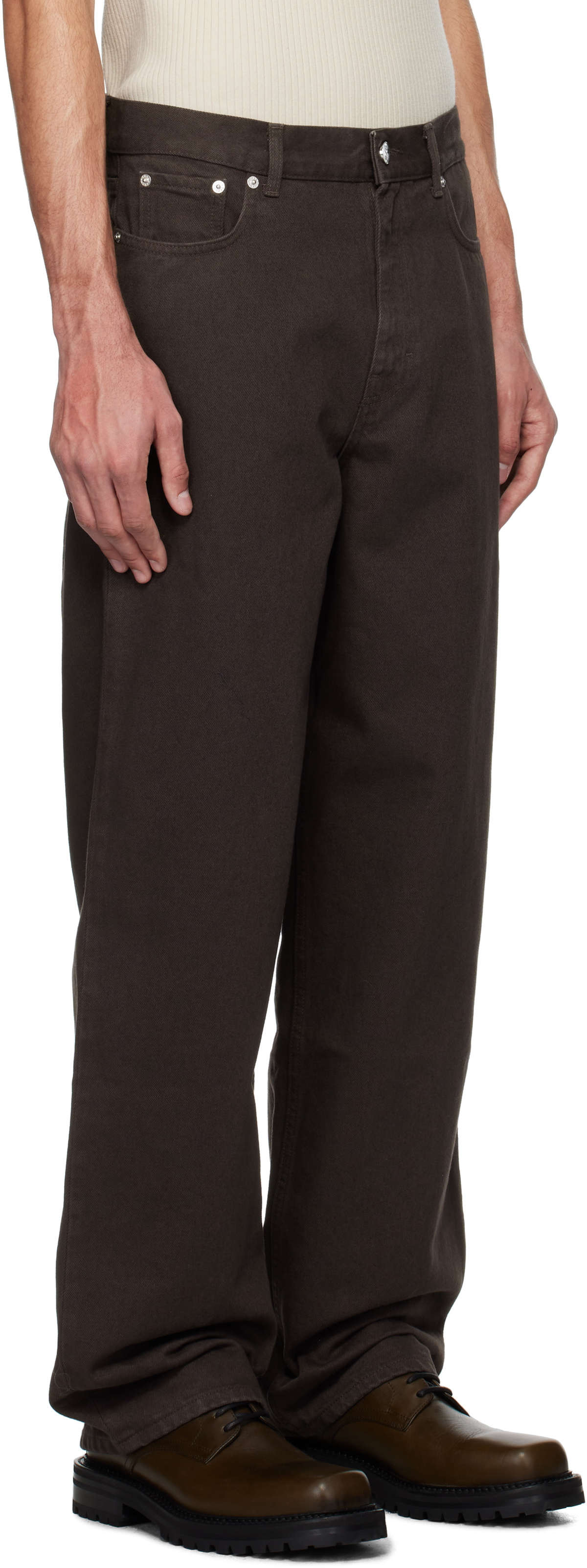 Séfr Brown Wide Cut Jeans