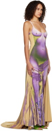 Y/Project Purple Jean Paul Gaultier Edition Maxi Dress