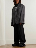 Balenciaga - Skater Oversized Virgin Wool-Blend Blazer - Gray