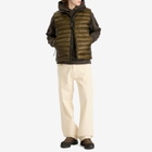 C.P. Company Men's D.D. Shell Lens Down Vest in Ivy Green