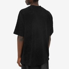 MASTERMIND WORLD Men's Diagonal Stripe Logo Pile T-Shirt in Black