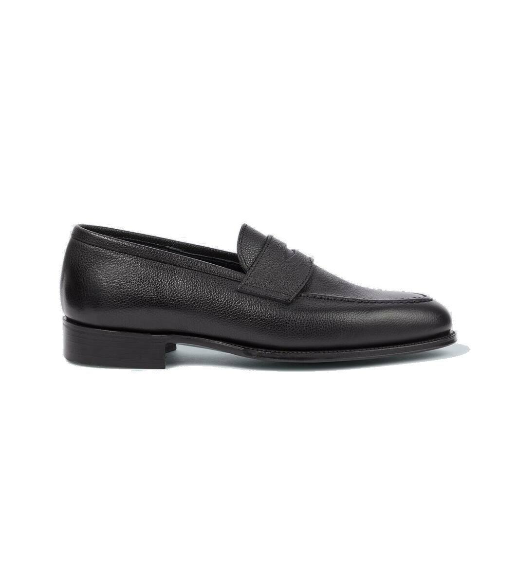 George Cleverley - Bradley II Leather Penny Loafers - Black