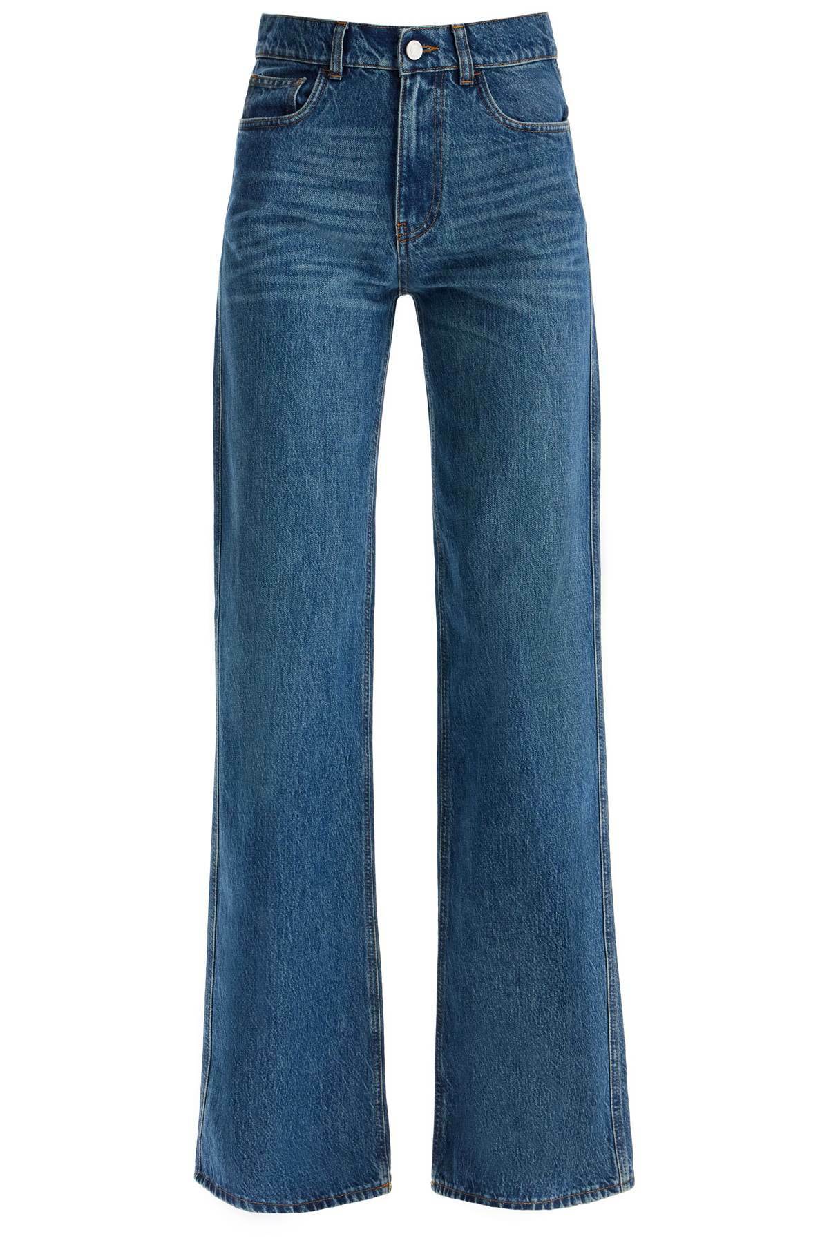 Coperni 'Ruffled' Grey Cotton Jeans Women
