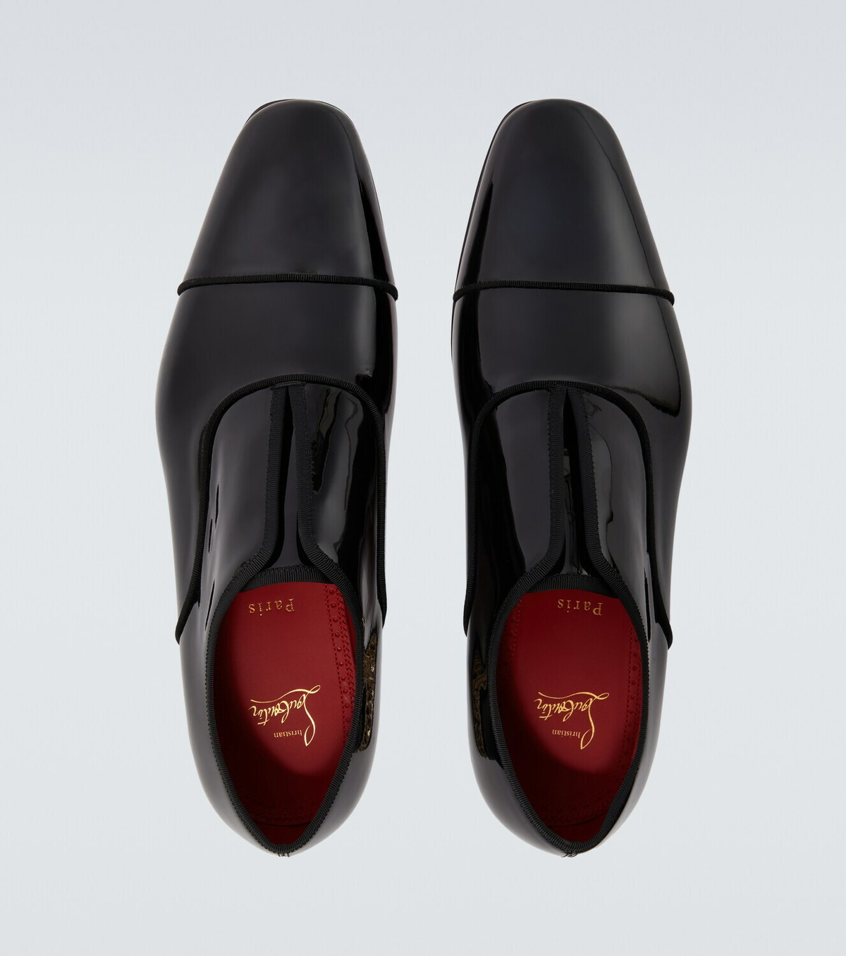 Christian Louboutin Alphamale Rocks patent leather Derby shoes