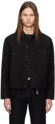 John Elliott Black Ryder Oversized Moleskin Jacket