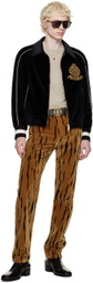 Bally Tan Printed Trousers
