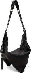 BY FAR Black Trayana Washed Leather Bag