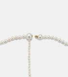 Sophie Bille Brahe La Belle Moon 14kt gold necklace with pearls