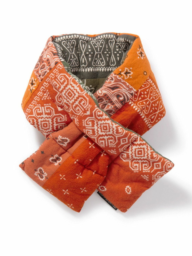 Photo: KAPITAL - Kesa Reversible Quilted Bandana-Print Cotton-Flannel Scarf