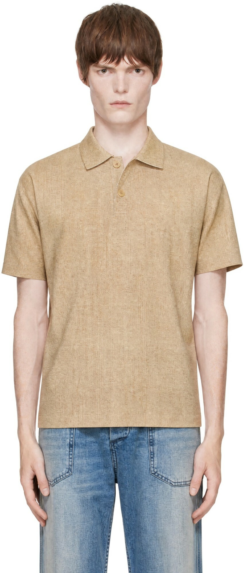 JW Anderson Tan Leather Polo