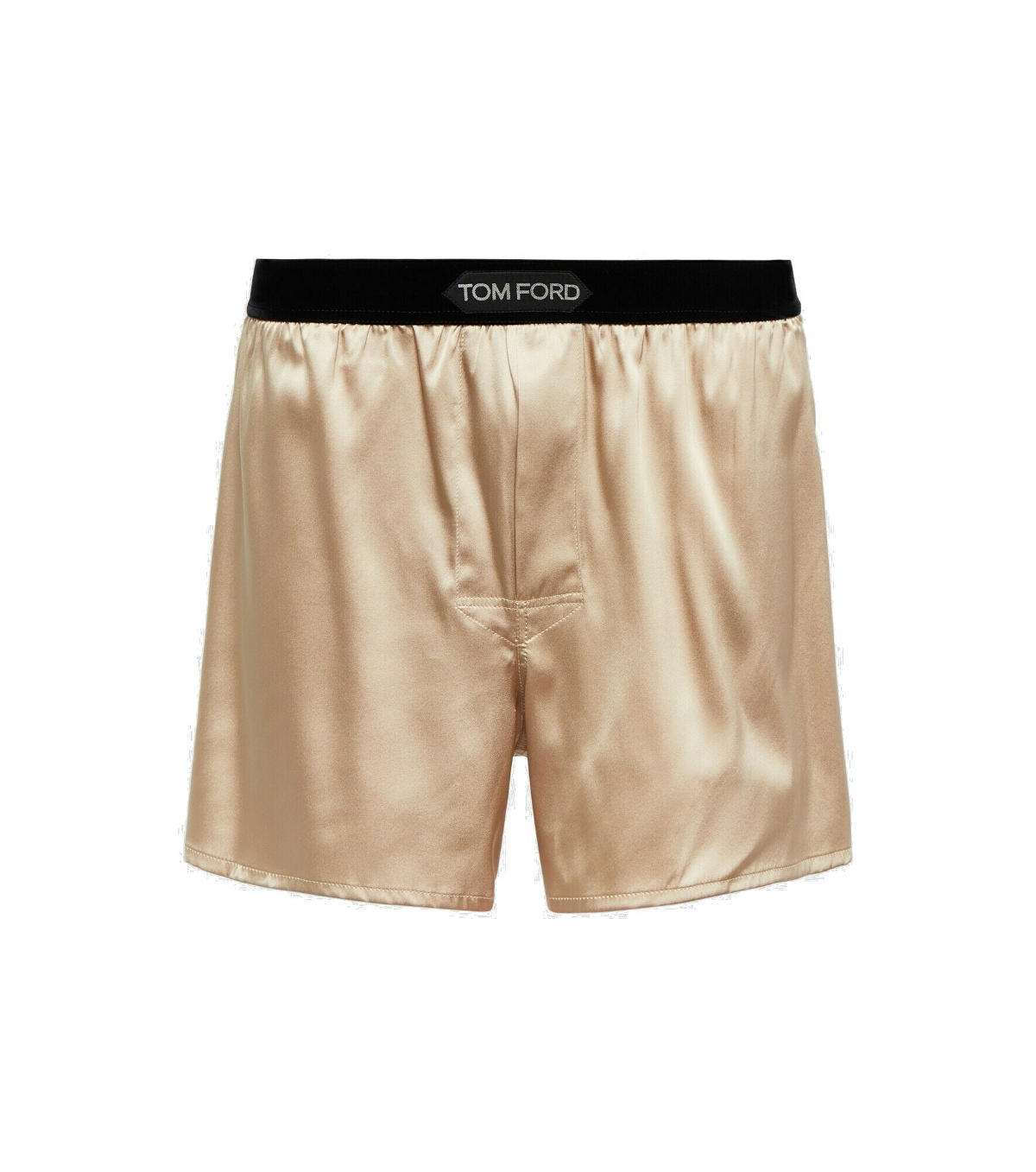 Photo: Tom Ford - Logo silk-blend boxer shorts
