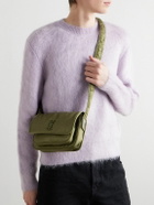 SAINT LAURENT - Niki Small Logo-Embellished Leather-Trimmed Shell Messenger Bag