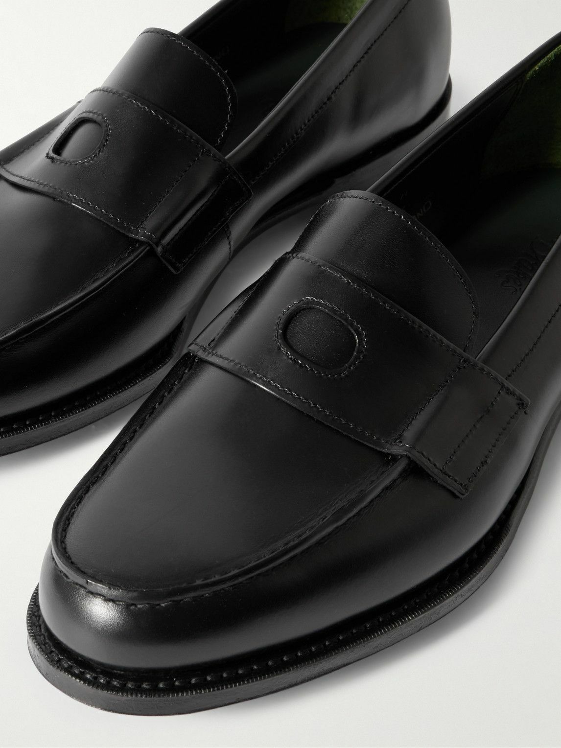 Drake's - Charles Leather Penny Loafers - Black