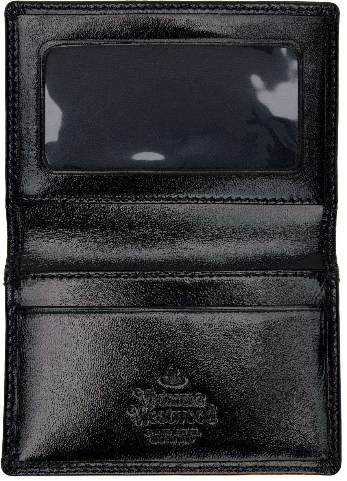 Vivienne Westwood Black Shiny Card Holder Vivienne Westwood