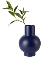 raawii Blue Strøm XL Earthenware Vase