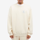 Sporty & Rich S&R Sweatshirt in Cream/Sky Blue
