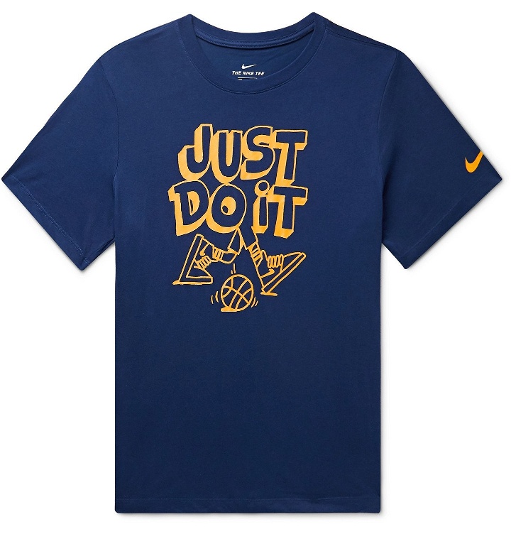 Photo: Nike - Printed Dri-FIT T-Shirt - Blue