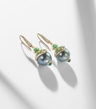 Marina B 18kt gold drop earrings with gemstones