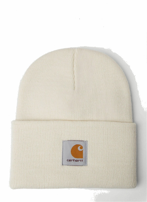 Photo: Carhartt WIP - Logo Patch Beanie Hat in Natural