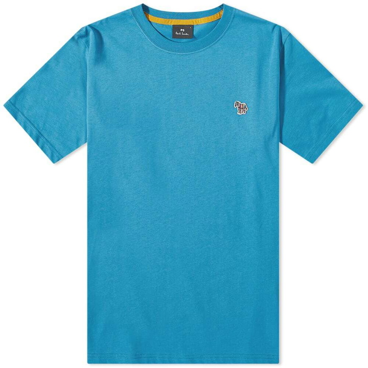 Photo: Paul Smith Men's Zebra Logo T-Shirt in Aqua