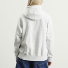 YESEYESEE Women's Y.E.S Snail Logo Zip-up Hoodie in Light Grey